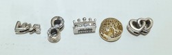 3 db ezüst Pandora charm (reflexions karkötőhöz)