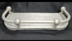 Retro alumínium szikrafogó ,kandalló cserépkályha ,parázsfogó . 1960