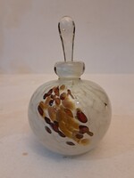 Mdina Glass perfume bottle, marked, special ball shape