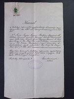 A kistokaji ref. egyházközség által 1940-ben kiállított, 1804-es házassági anyakönyvi bejegyzés hite