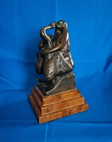 Antik Bécsi bronz szobor! Josef Josephu! 1920!