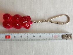 Kulcstartó 027 - HARIBO Gumimaci piros műanyag