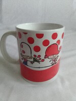 Pöttyös túró Rudi porcelán bögre