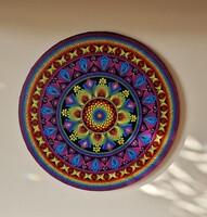 "A szivárvány minden színe"  - Kézzel készített egyedi mandala
