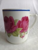 Rózsás porcelán bögre