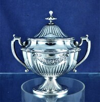 GYÖNYÖRŰ, ANTIK EZÜST BONBONIER, SVÉD, 1900!!!