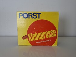 Porst klebepresse Super 8 film ragasztópad dobozában MADE IN FRANCE