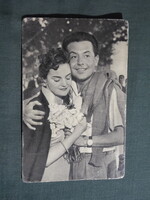 Képeslap,film,mozi,művészet,Tolnay Klári,Kállai Ferenc színész,1957-