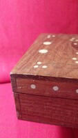 Indiai intarziás fa doboz