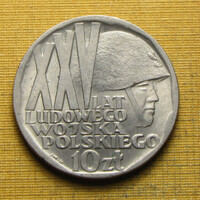 Lengyelország 1968 10 Zloty - 25 éves a lengyel hadsereg