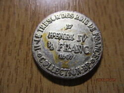 Fr,o.  4,Henrik 1/2 Frank,1607, másolat,  kép szerint, XF