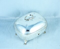 LÉLEGZETELÁLLÍTÓ, ANTIK EZÜST CUKORDOBOZ, BÉCS, CA. 1870!!!