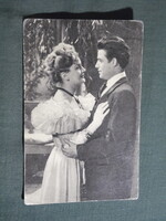 Képeslap,film,mozi,művészet,Németh Marika,Sárdy János színész,1957-