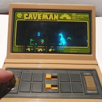Retro Tomy Caveman Micro Computer Game Handheld LED Game Console Quartz Game