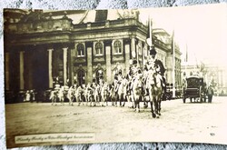 KORONÁZÁS BUDA 1916 UTOLSÓ MAGYAR KIRÁLY IV. KÁROLY ZITA KIRÁLYNÉ KORABELI FOTÓ FOTÓLAP SZENT KORONA