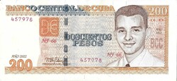 200 peso pesos 2022 Kuba Cuba aUNC