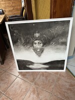 Szász Endre festmény . Férfi portré