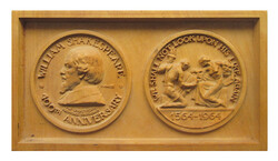 Vincze Pál: William Shakespeare 1564-1964 - fából kifaragva