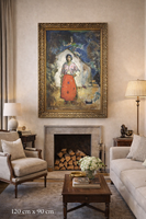 100x70 cm-s Iványi-Grünwald Béla festmény,eredeti ,nem műhely munka Eredetiségigazolással,számláva,