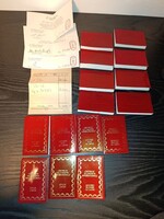 (1988-1994) 19 db Cartier karóra óra kitöltött garanciapapír csomag garancia Tank Louis Panthere