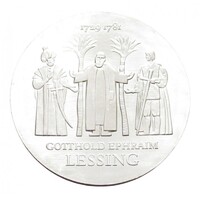 Németország,20 mark 1979 - Gotthold Ephraim Lessing drámaíró aUNC+ ezüst 20.90g500