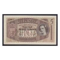 Magyarország,5 pengő 1938 - MINTA aUNC+