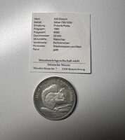 Lengyel 500 złoty 1985 – „Ochrona Środowiska – Wiewiórka” ezüst emlékérme