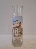 Antik andenkenglas emlékpohár sziléziai lengyel Neurode i. Schl. Rathaus Nowa Ruda Városháza