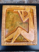 Retró kerámia kályhacsempe