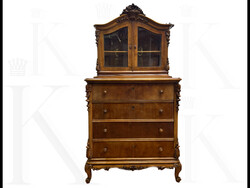 Antik vitrines komód