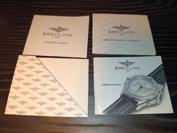 1990' BREITLING CHRONO COCKPIT óra karóra KITÖLTETLEN garanciajegy használati utasítás 7.