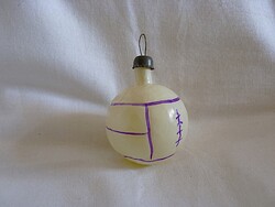 RÉGI ÜVEG KARÁCSONYFADÍSZ - LABDA!