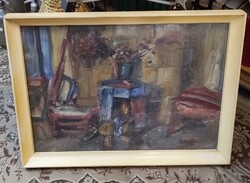 Kling György  Enterieur cimű festménye