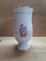 Hollóházi hajnalka mintás porcelán váza