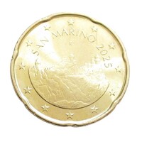 San Marino,20 eurocent 2025 aUNC+ réz