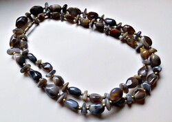 Hosszú achát ásványköves nyaklánc