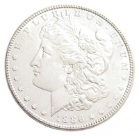 USA,Morgan dollar 1886 EF+ ezüst 26.73g900