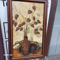 Gádor Emil festő (1911-1998) Kollázs olaj,farost !