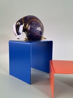 Royal Crown Derby porcelán borz papírnehezék - ua1141