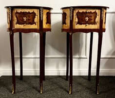 Empire stílusú,  fiókos  minikomód - szobortartó - virágtartó pár !