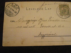 Vasúti mozgóposta Vaskóh-Nagyvárad Papp Károly geológus autográf, színésznős lapja