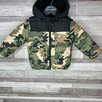 Fred&Flo terepmintás bélelt kisfiú kabát 9-12 hónaposra