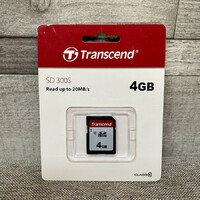Transcend SD 300S Read up to 20 MB/s 4GB memóriakártya