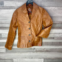 EDC By Esprit barna bőrkabát kamasz 164