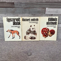 Móra Kiadó: Búvár zsebkönyvek: Különleges növények; Állatkerti emlősök; Egyszervolt állatok könyvcsomag