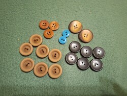 Retró gomb válogatás (20 db) – Vegyes szettek varráshoz, dekorációhoz