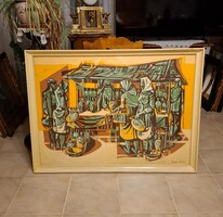 Xantus Gyula monumentális ragyogó festménye!