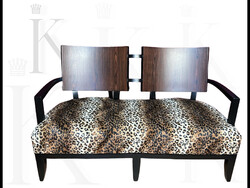 Art deco stílusú két személyes kanapé