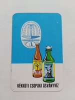 VESZPRÉM MEGYEI SZIKVIZ ÉS ÜDITŐIPARI VÁLLALAT  kártyanaptár 1973 - KÉKKÚTI CSOPAKI ÁSVÁNYVÍZ