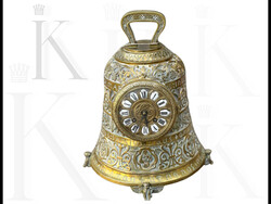 33 cm magas antik francia harang alakú óra